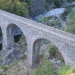 Jaujac, pont de la coulée basaltique, orgues basaltiques